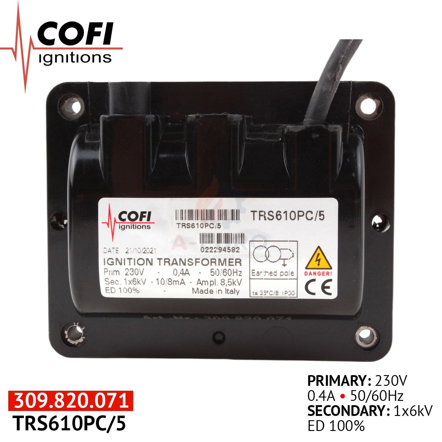 Трансформатор Cofi TRS610PC/5 — фото 1