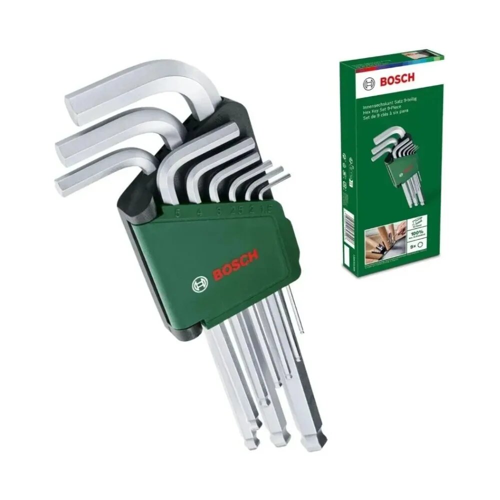 Bosch Набор шестигранных ключей из 9 шт. 1600A02BX9