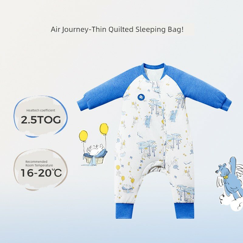 Evoceler Sky Adventure Тонкий Утепленный Спальный Мешок для Младенцев, Размер 90 (90-100 см), 16-20°C