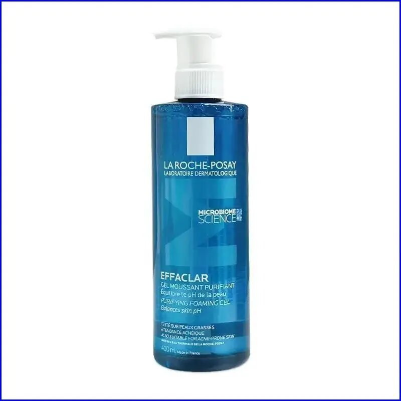 LAROCHE-POSAY Effaclar Micro-Exfoliant Purifiant Успокаивающий пенный гель для жирной кожи с наукой микроби