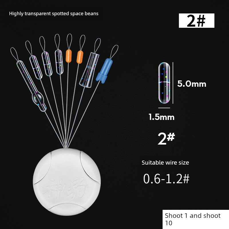Силиконовые камуфляжные рыболовные карабины для лески 0.6-1.2 мм малого прозрачного размера, упаковка 10 шт