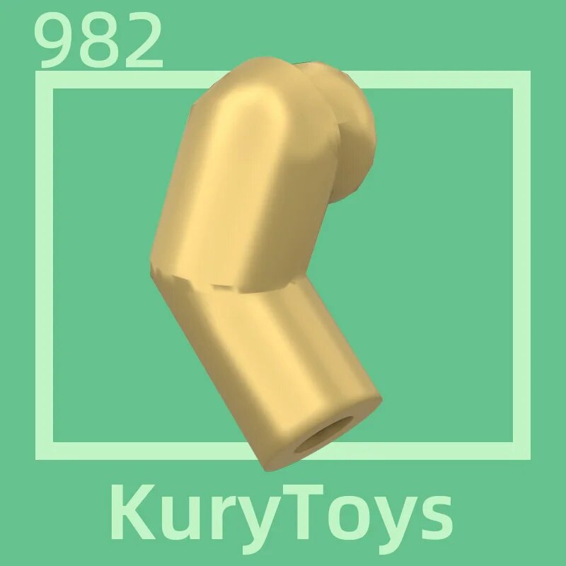 Kury Toys деталь 982, Metallic Gold-46, 10 шт.