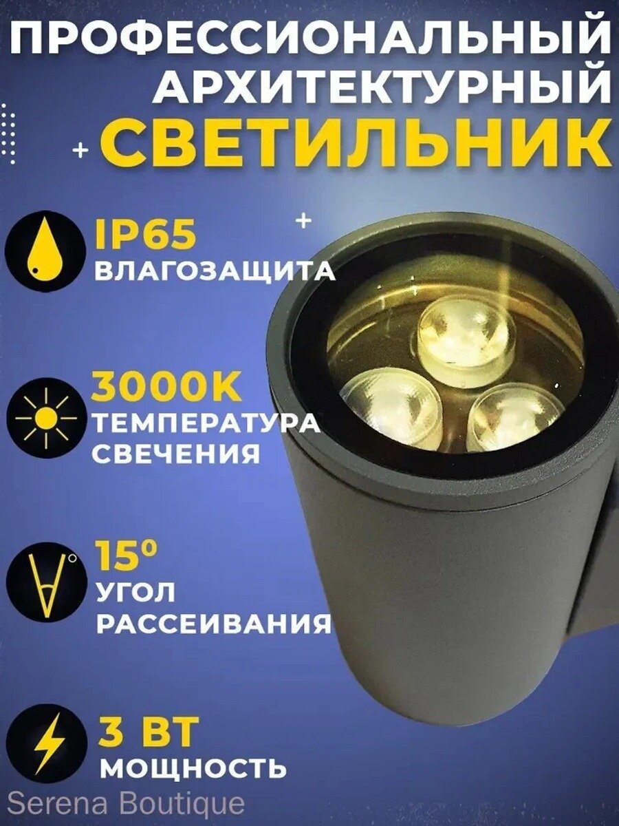 Уличный светильник, количество ламп:1шт