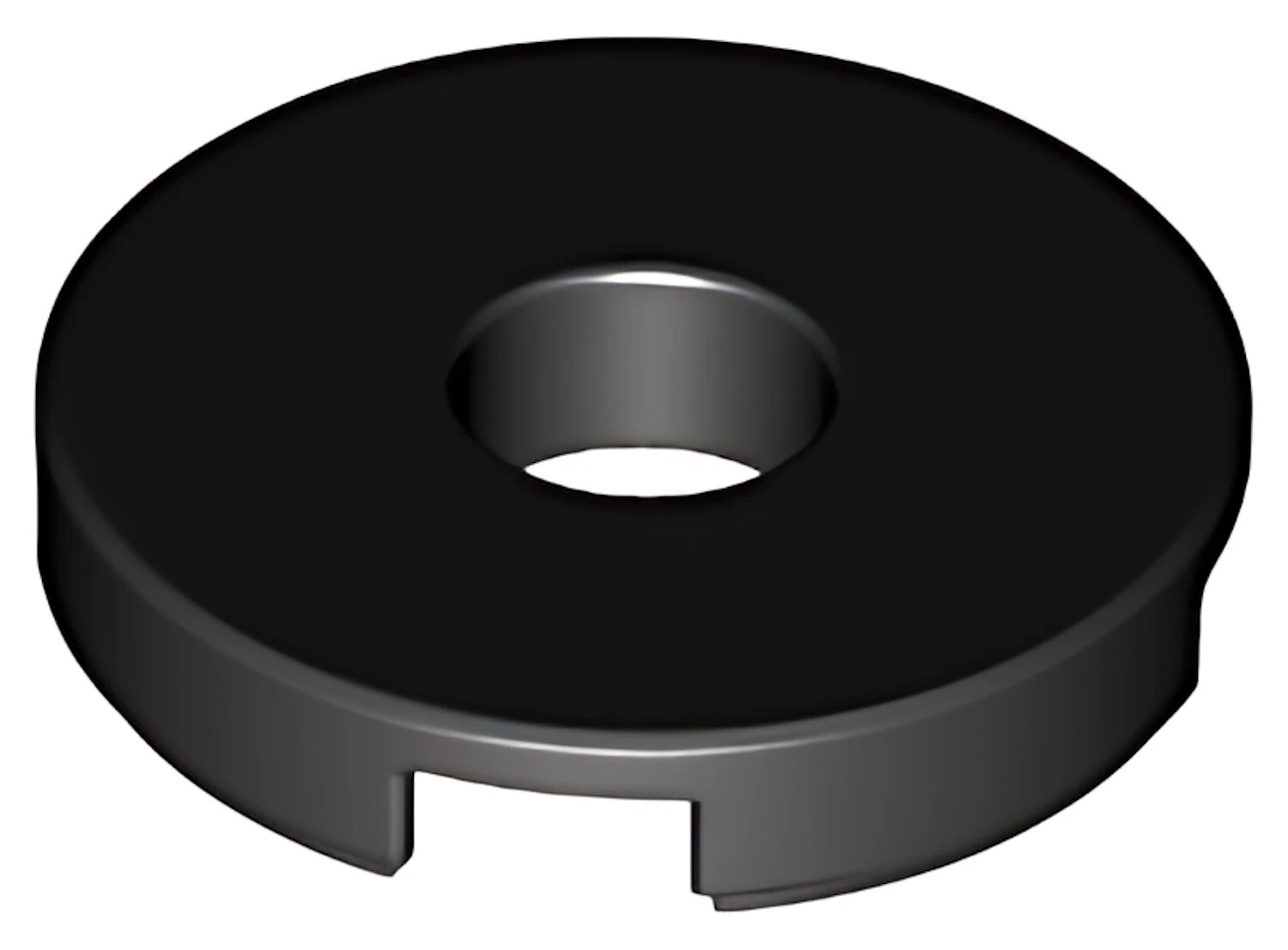 Деталь LEGO Tile, Round 2 x 2 with Hole 15535 Black N