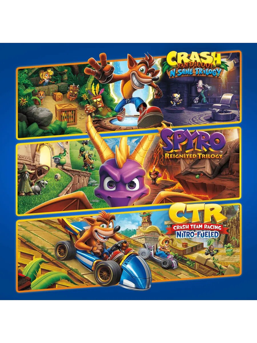 Тройной набор Crash + Spyro PS4 & PS5