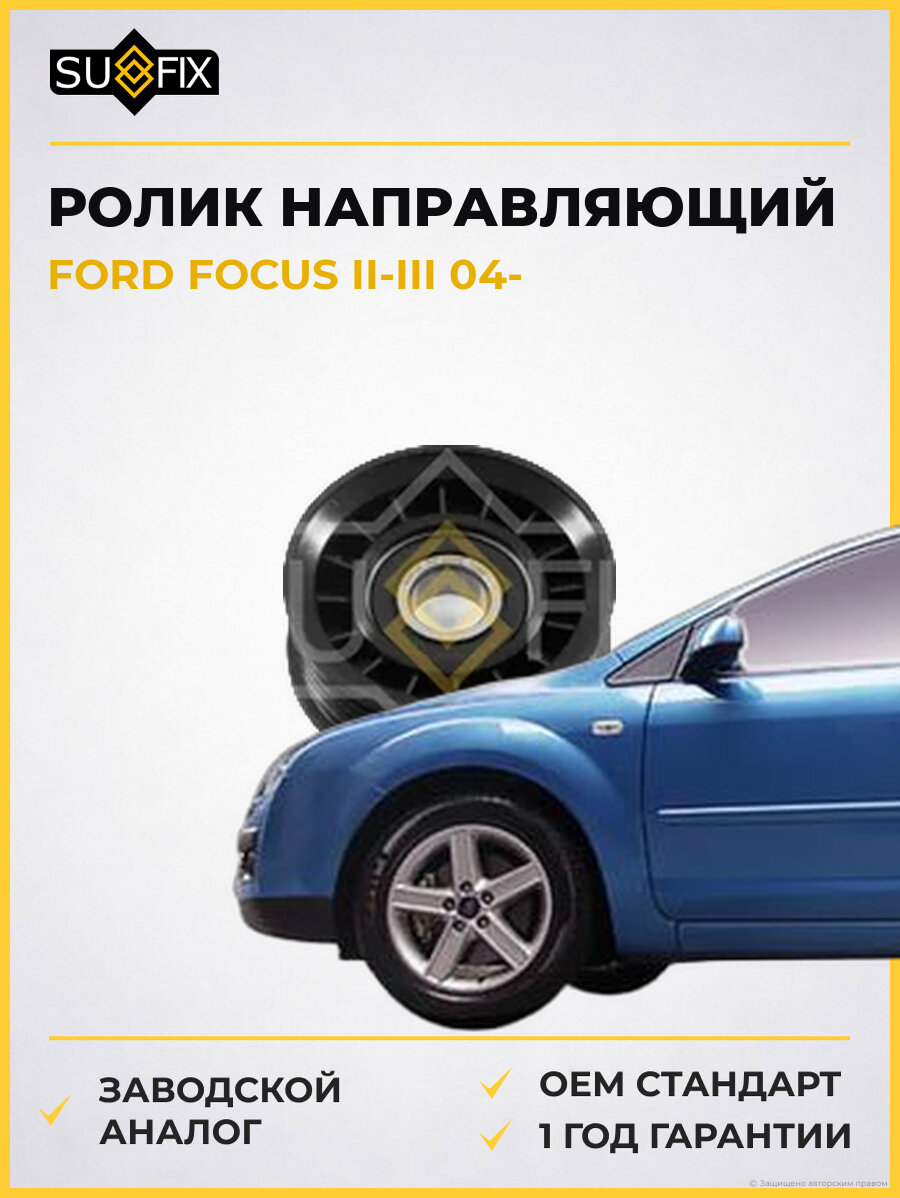Ролик направляющий SUFIX FP2058 Форд Фокус II-III FORD FOCUS II-III 2004