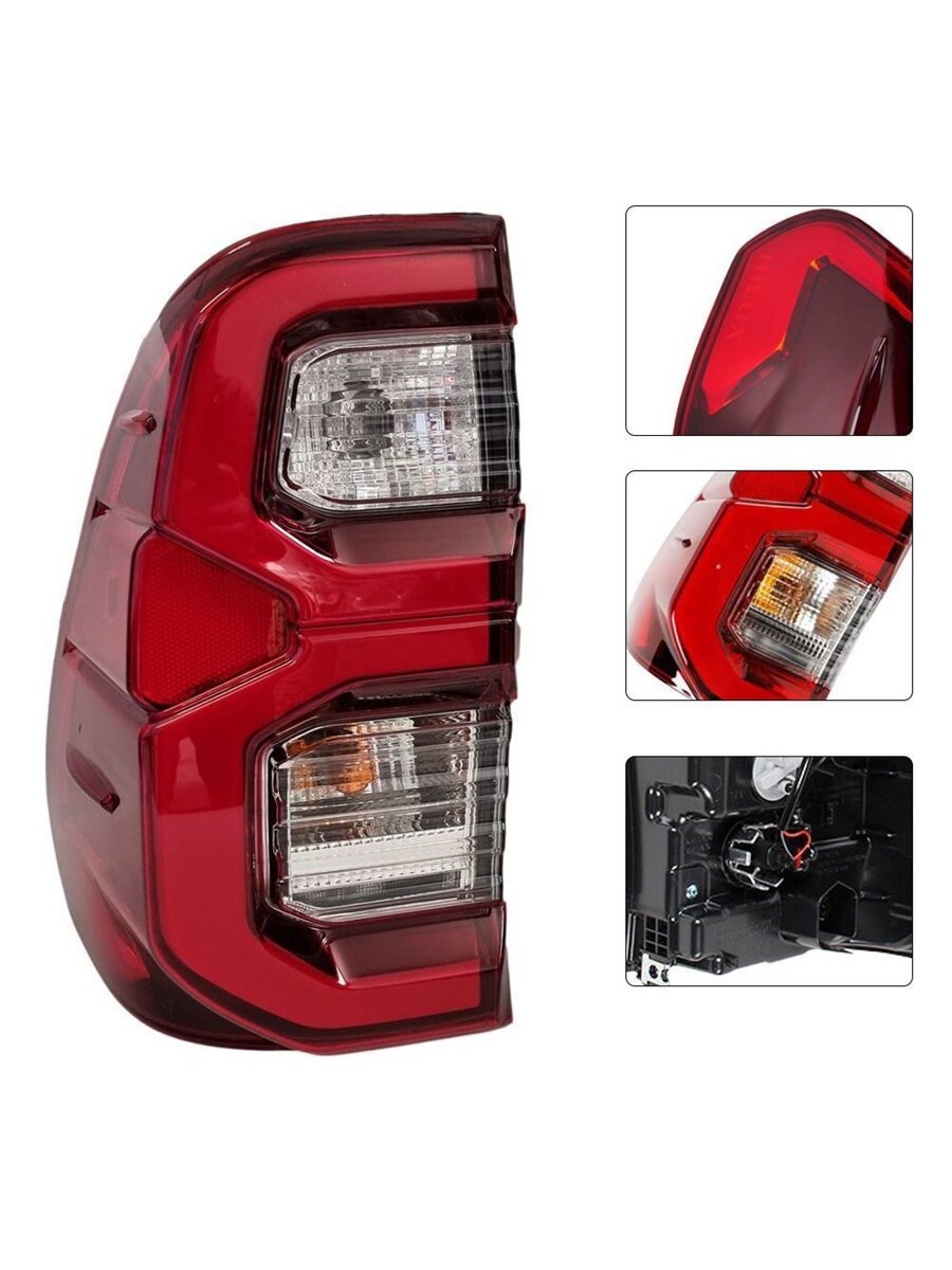 Задний бампер, Задний фонарь для пикапа Toyota Hilux Revo Rocco SR5 2020 2021 2022, Задний фонарь, Стоп-сигнал, Задний указатель поворота