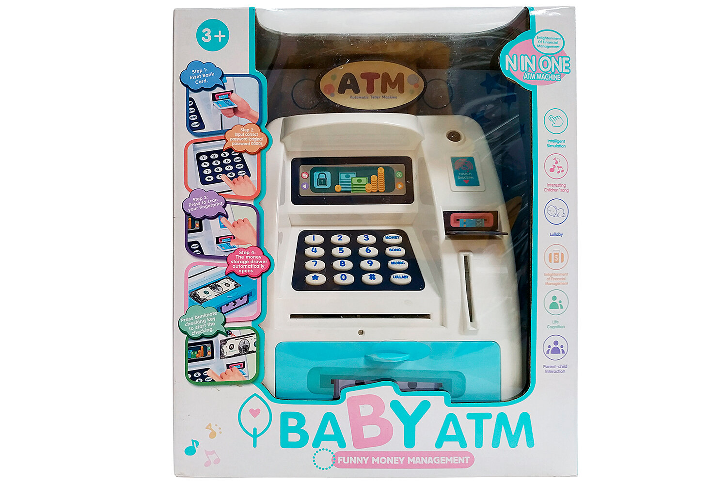 Копилка Банкомат BABY ATM Funny Money Management 25*16*10 см