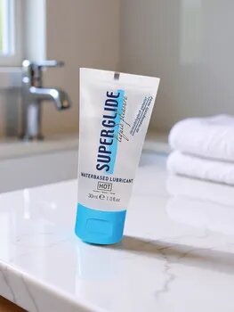 Гель-смазка на водной основе для чувствительной кожи Superglide - 30 мл.