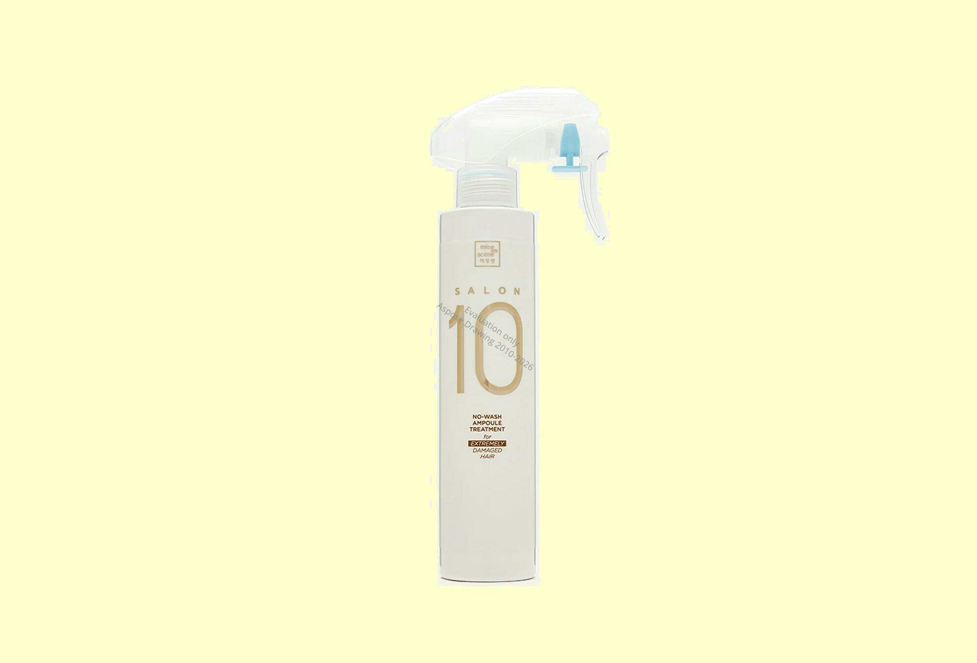 Несмываемая сыворотка для волос Mise en Scene Salon 10 No-Wash Ampoule Treatment, 200мл