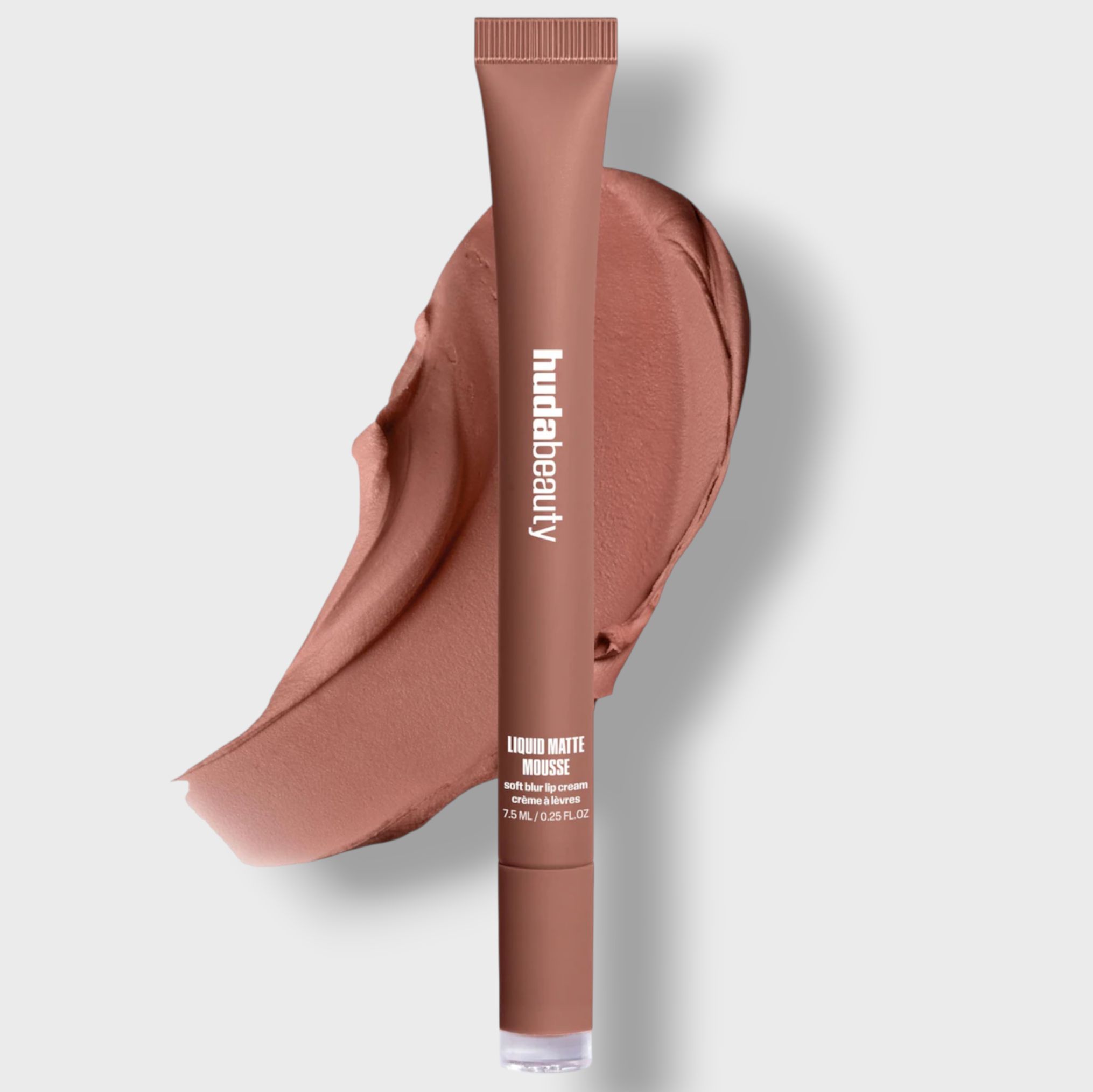 HUDA BEAUTY Матовая помада-мусс для губ Liquid Matte Mousse Soft Blur Lip Cream (Mocha Mauve) 7.5 мл