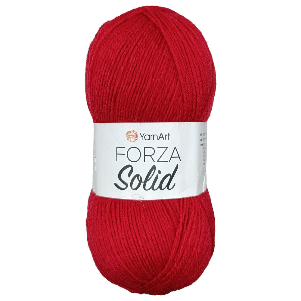 Пряжа для вязания YarnArt Forza Solid 4645 красный 100 гр/420 м 75% шерсть, 25% полиамид