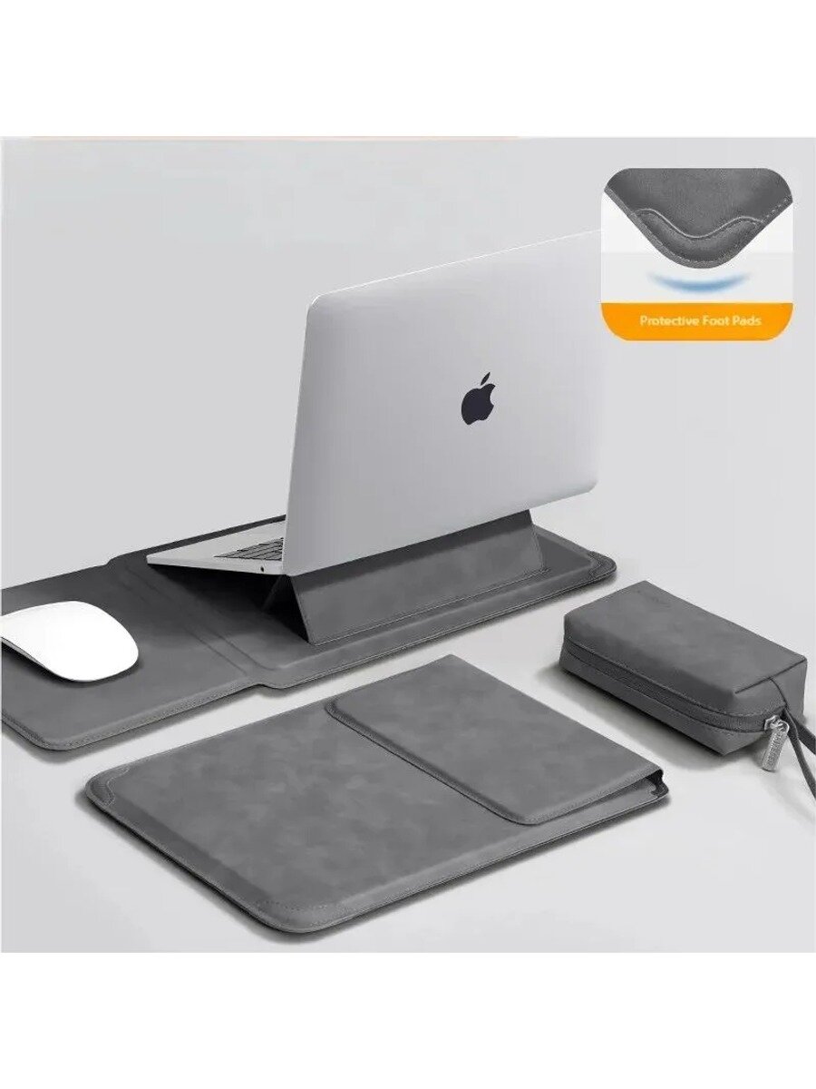 Anhuikeji Чехол для ноутбука 13 14 15 15,6 16 дюймов HP Сумка Macbook Air Pro 13 13,6 M4 с подставкой Мужчины Женщины