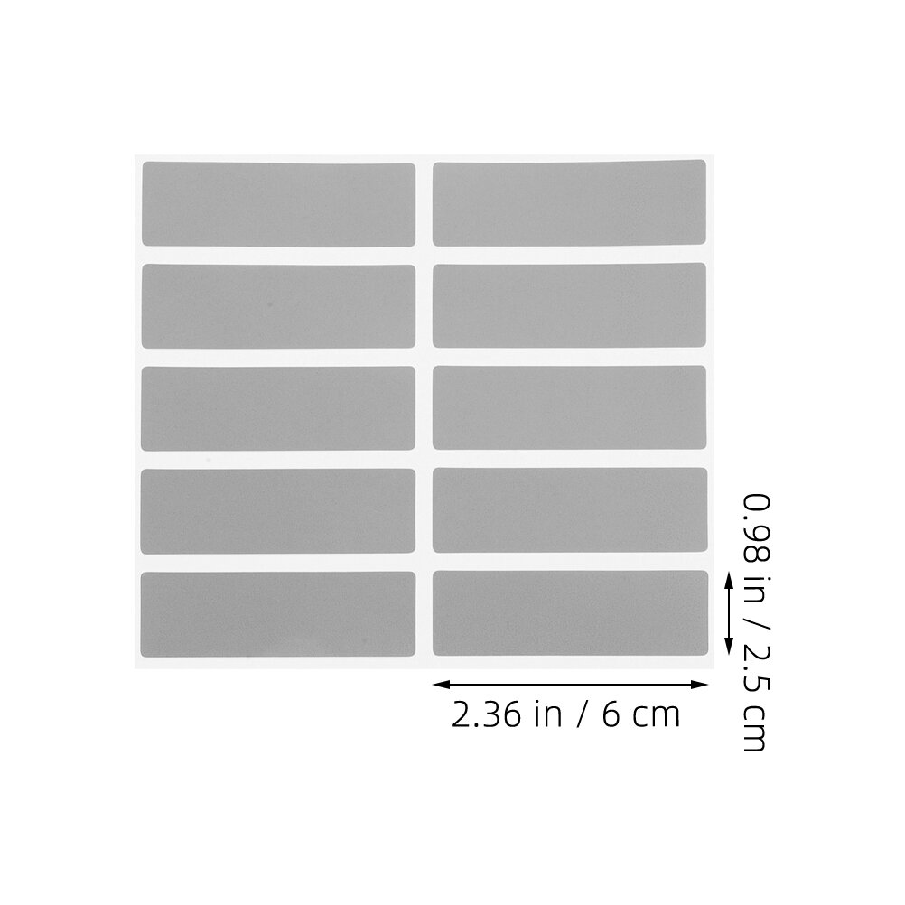 5 Наборов Скретч-Этикеток Серебряного Цвета Размер 6.00X2.50X0.10Cm ДляDIY И Игр С Призами