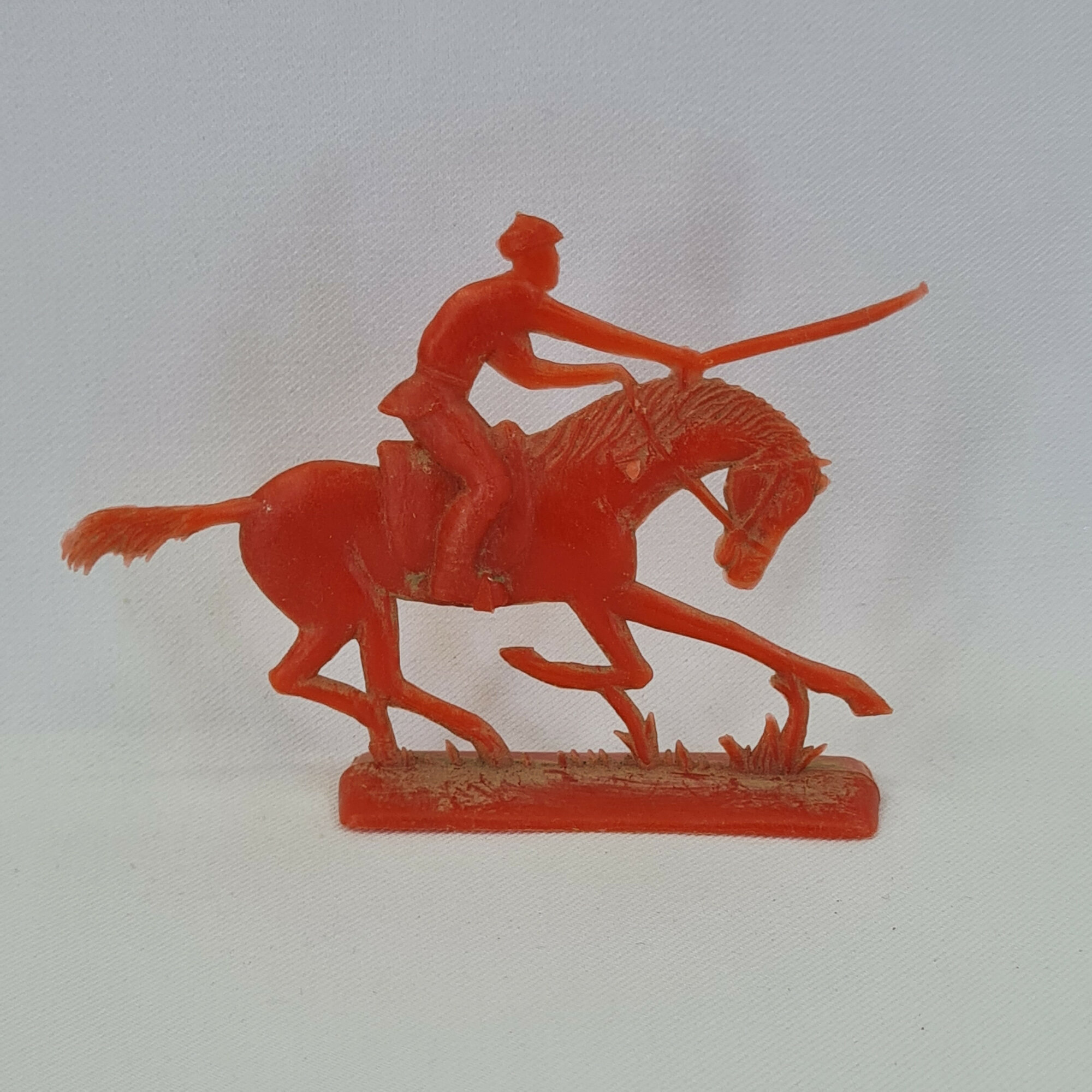Фигурка всадника на лошади винтажная, СССР. Декоративная композиция для интерьера и коллекции