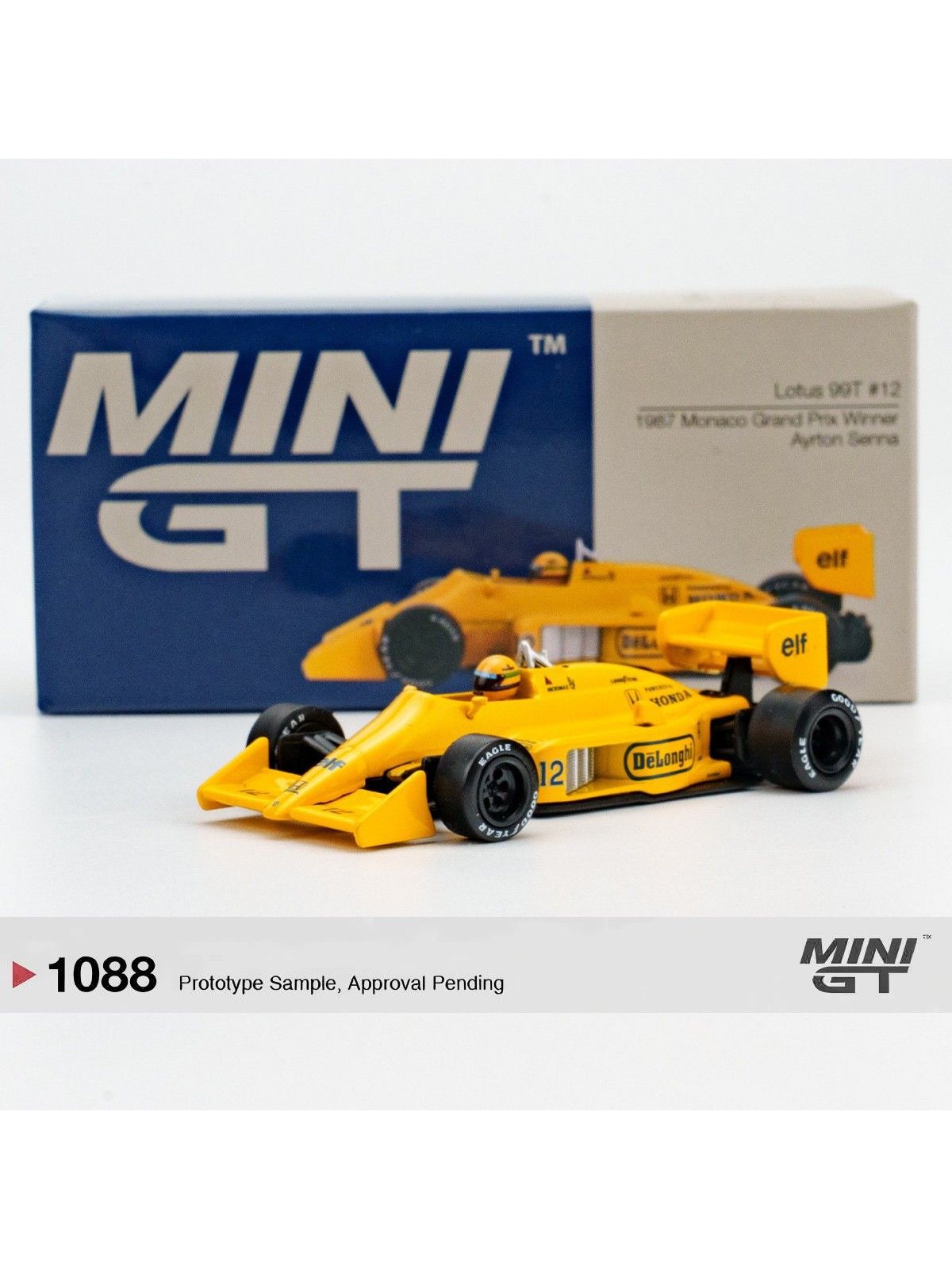 Машинка TSM MINIGT 1/64 #1088 Lotus 99T #12 Ayrton Senna 1987 Monaco Winner Die-cast Alloy Car Model Collection Gift