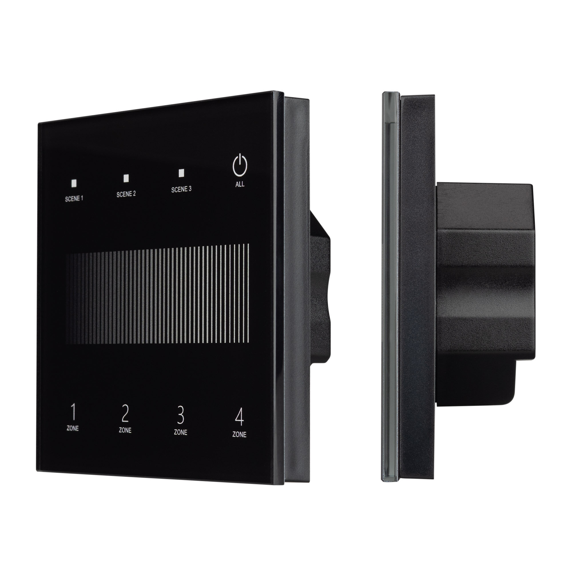 INTELLIGENT ARLIGHT Сенсорная панель SMART-DALI-301-11-4G-3SC-DT6 Черная (230V, встраиваемая, 2.4G) (IARL, IP20 Пластик,