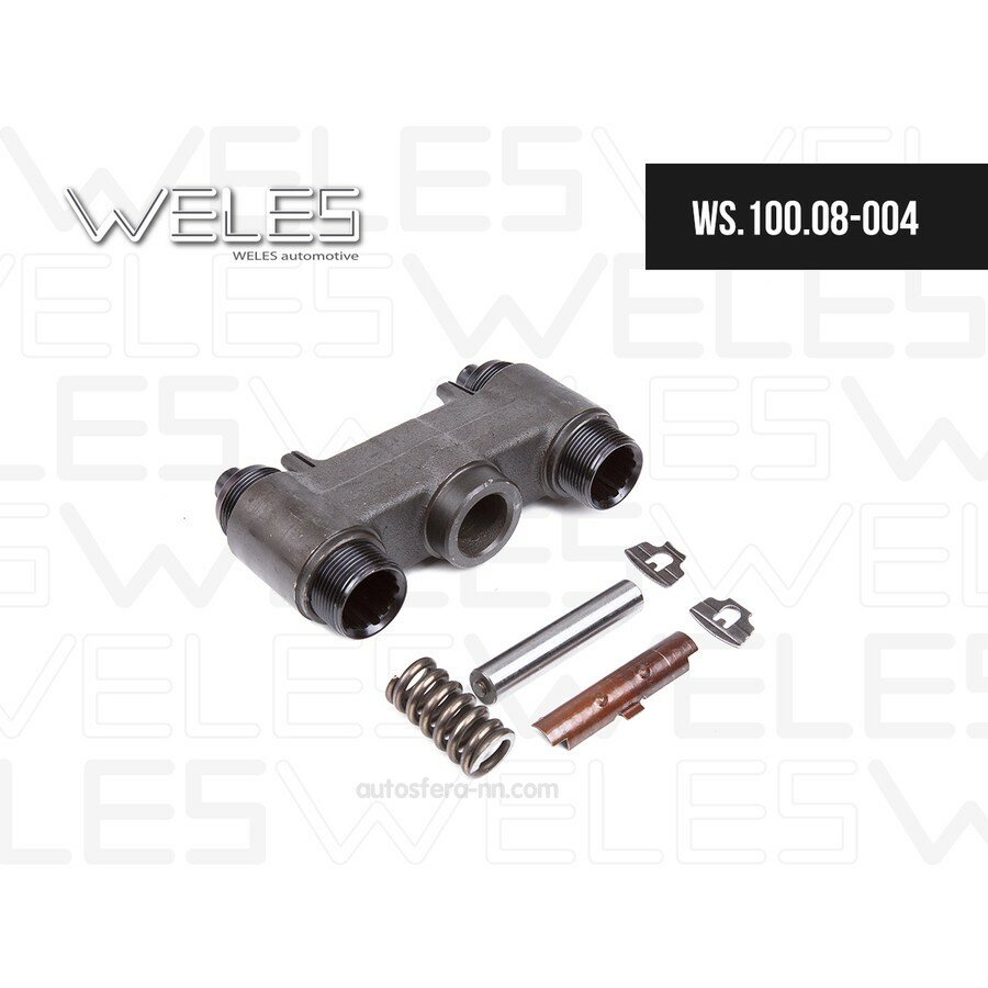 WELES WS10008004 Мост толкателей суппорта в сборе SB6/SB7 (мост/втулки резьбовые/палец/пружина/2 скобы/1скоба большая) \Scania