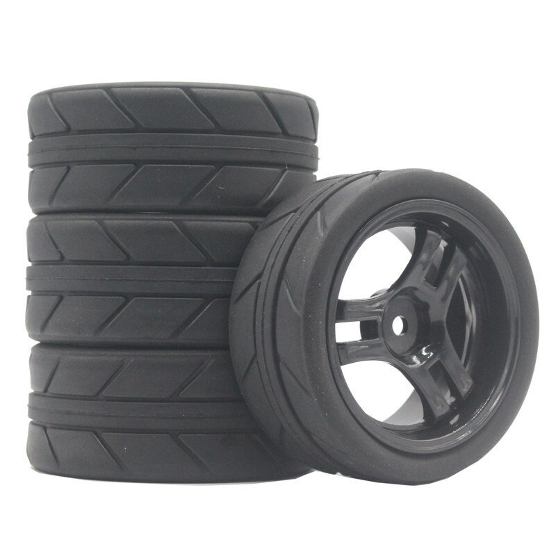 Гоночные дрифт-шины HSP 1/10 для Sakura D3 D4 94122 94123, трехсторонние уличные шины Черный 6087