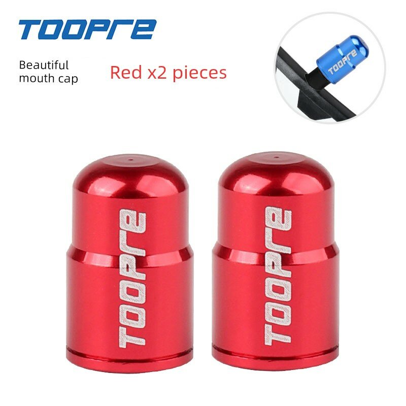 TOOPRE американский клапан для горных и шоссейных велосипедов, красный, 2 шт. - защитный колпачок, аксессуар для