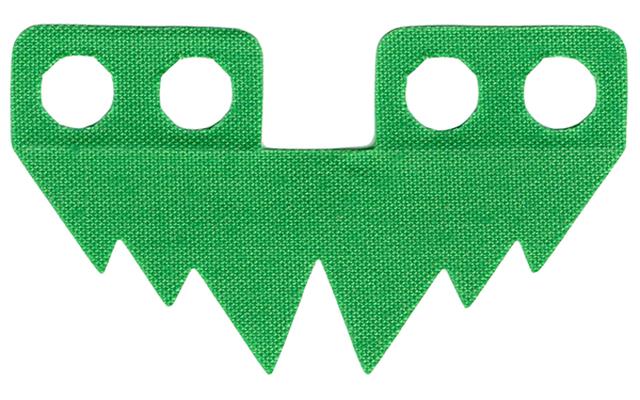 Деталь Lego 50581 Minifigure Skirt Cloth 6 Large Points (Grass)