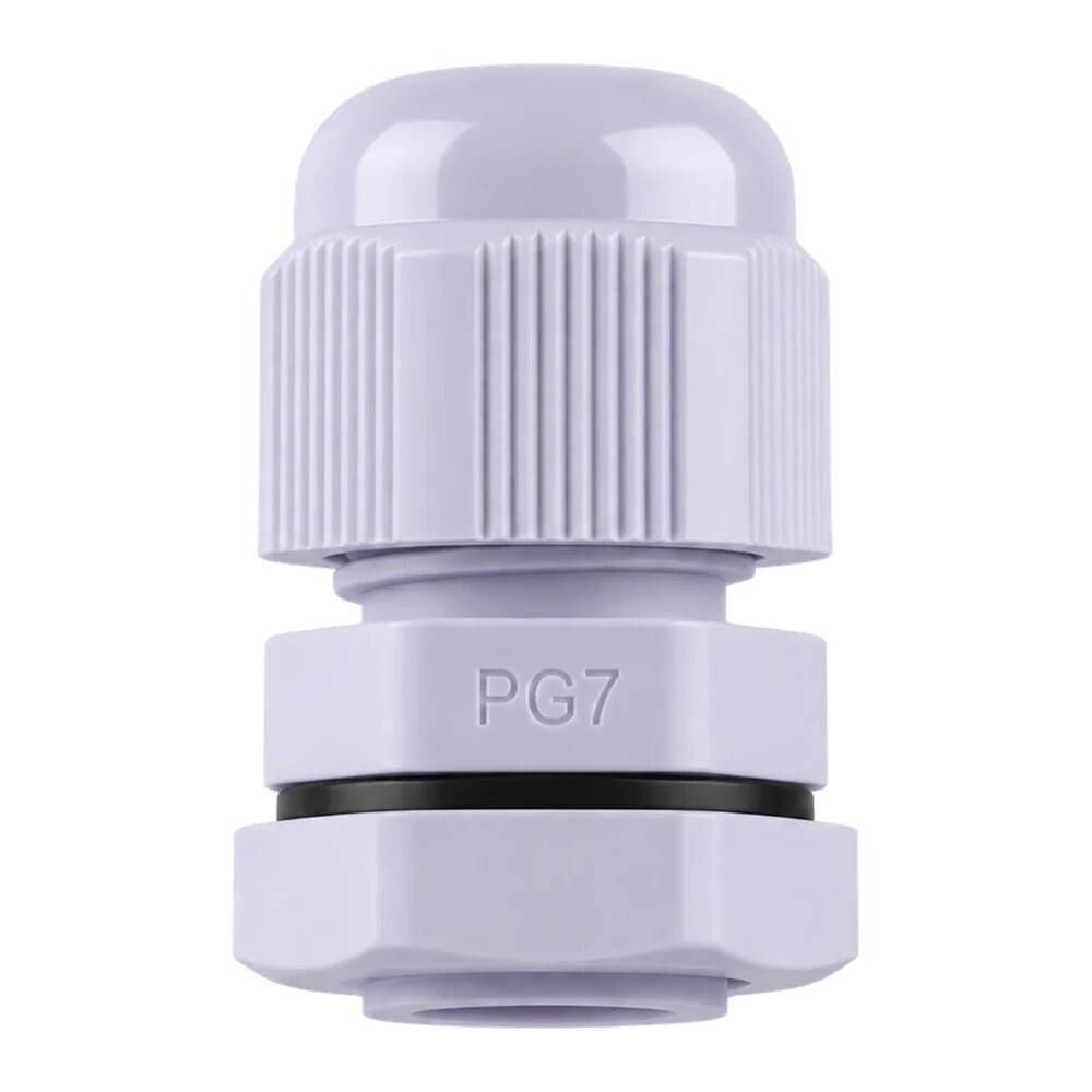 Сальник pg7 диаметр проводника 3-6,5 мм ip54 серый (diy упаковка 3 шт) STEKKER 49374