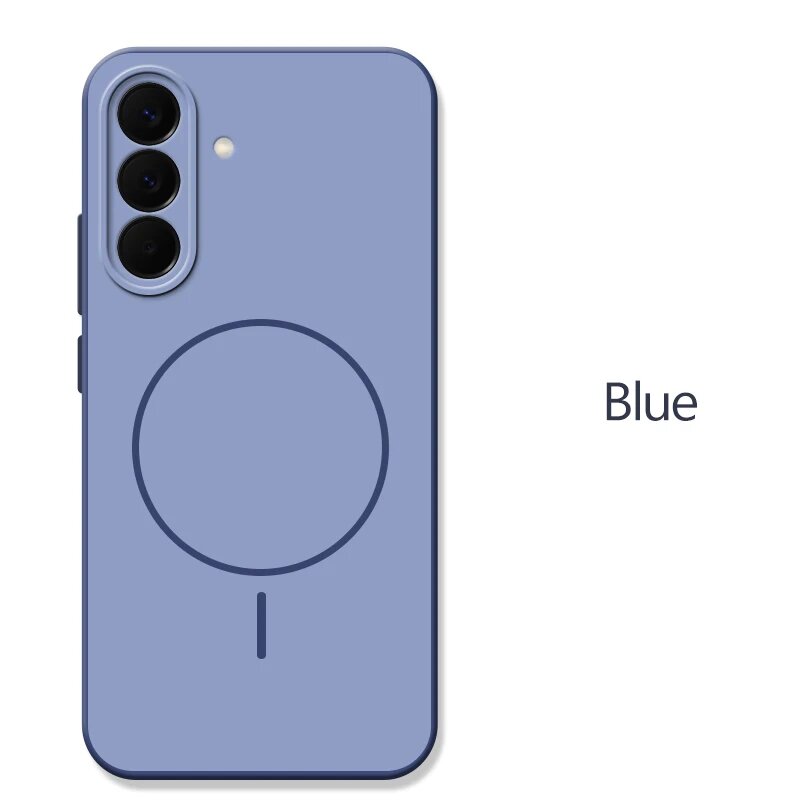 Чехол для телефона Samsung Galaxy A57 5G, мягкий на ощупь, легкий, Галакси А27, Синий, Blue