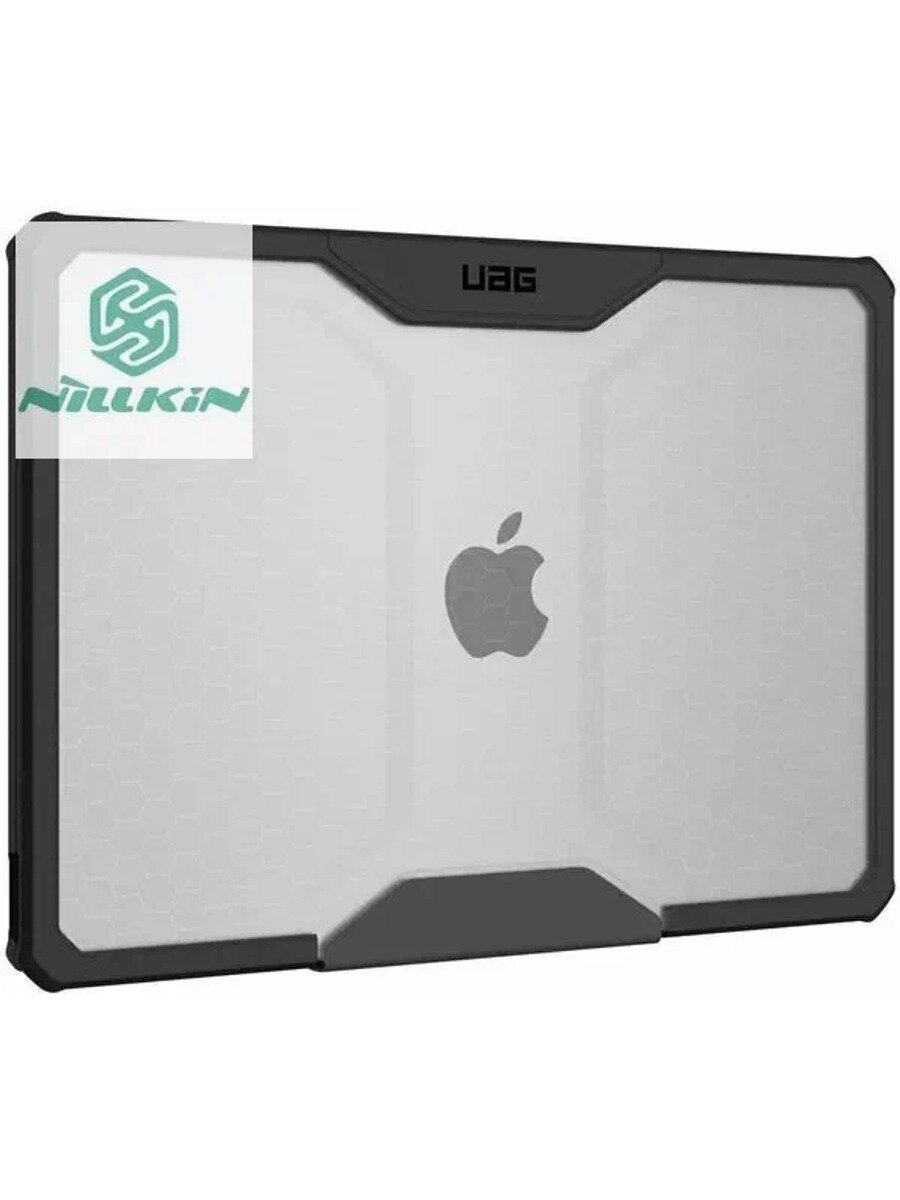 Чехол UAG Plyo для MacBook AIR 13" M2/M3 (2022-2024), прозрачный/черный (Ice/Black)