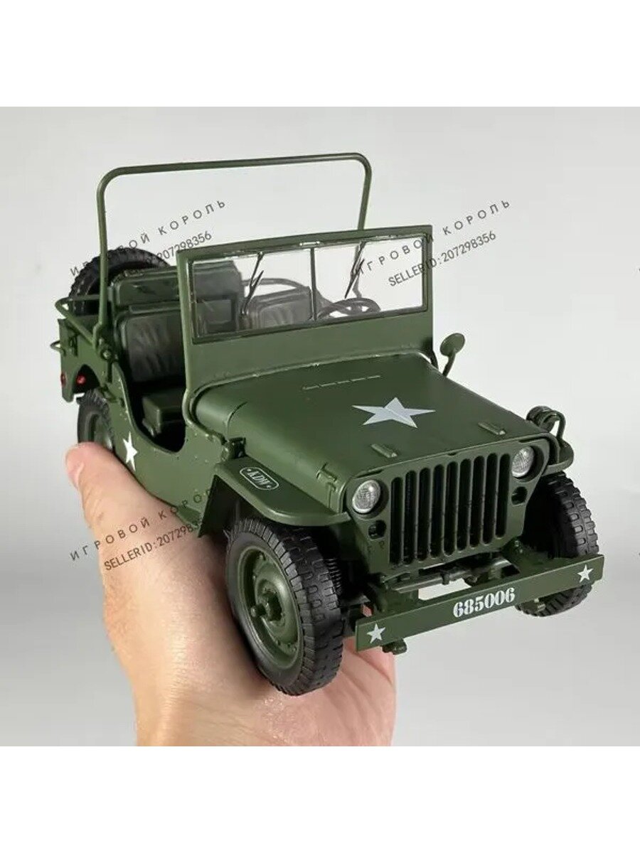 1:18 Willys GP Tactical Military Jeep SUV, Металлическая литейная автомобильная модель, Коллекционные предметы, Детские игрушки, Декоративные предметы для стола