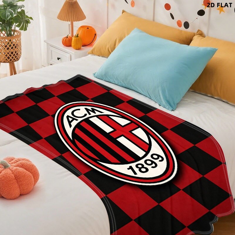 AC Milan плед из флиса с кашемиром