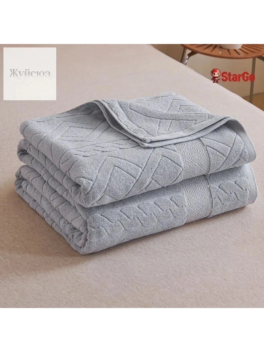 Простыня стандартная махровая 150x200 см, полуторная, хлопок