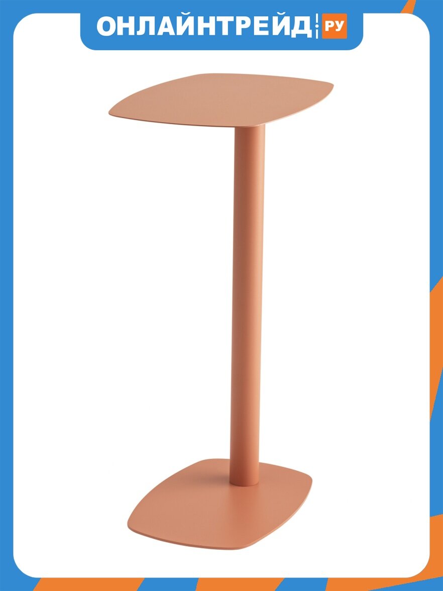 Столик журнальный Stool Group Eanna L, металл, светло-коричневый (stУТ000040330)