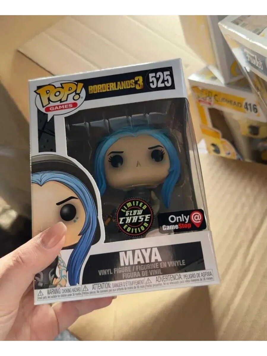 Фигурка Funko POP: Borderlands, Майя (Borderlands 3, редкий светящийся Chase-вариант), эксклюзив GameStop, №525