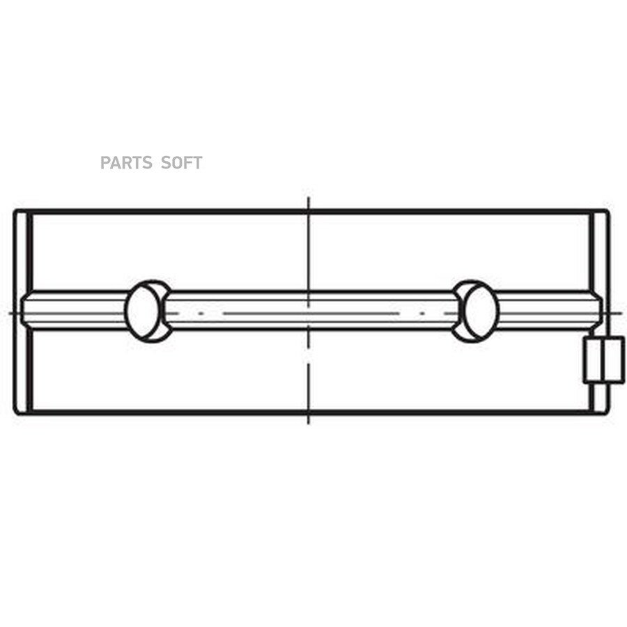 MAHLE 001HL19810025 001 HL 19810 025 вкладыши коренные пара !0.25 SPUTTER HL \MB AXOR/Omn CONECTO дв. OM457