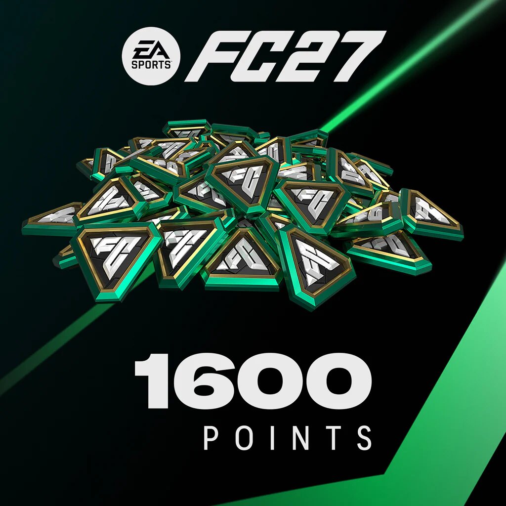 Дополнение EA SPORTS FC 27 - FC Points 1600, цифровое издание PlayStation 4 и PlayStation 5, регион Индия / код пополнения баланса