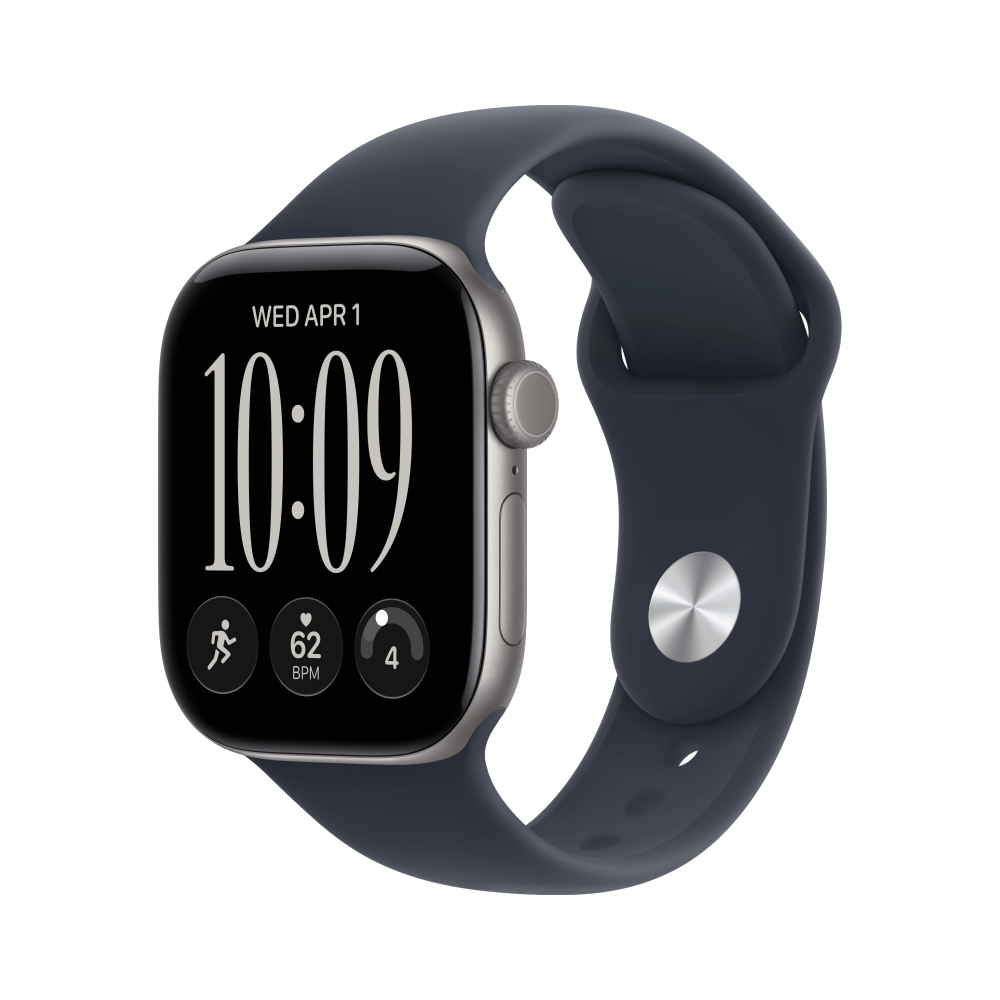 Умные часы Apple Watch Series 12 (GPS) 42 мм Space Gray/Navy Blue Sport Band Black M/L