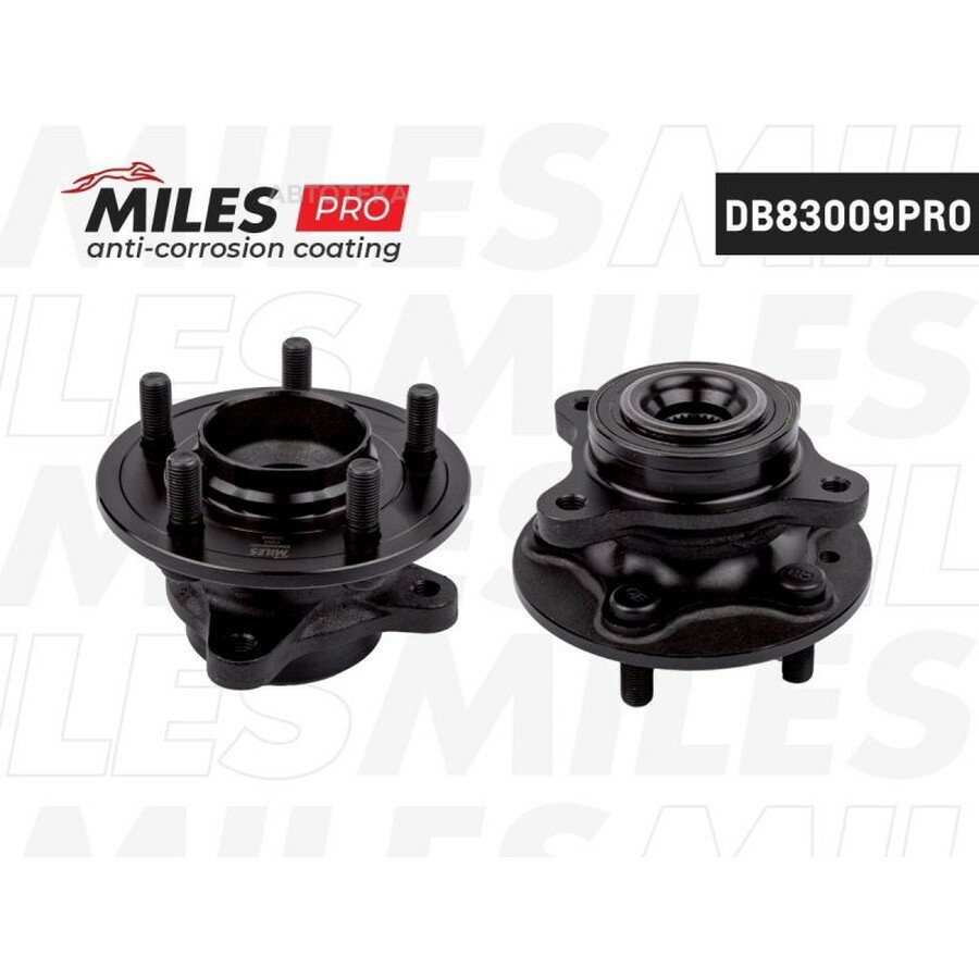 Ступица с подшипником передняя LAND ROVER DISCOVERY/RANGE ROVER 04-. MILES DB83009PRO