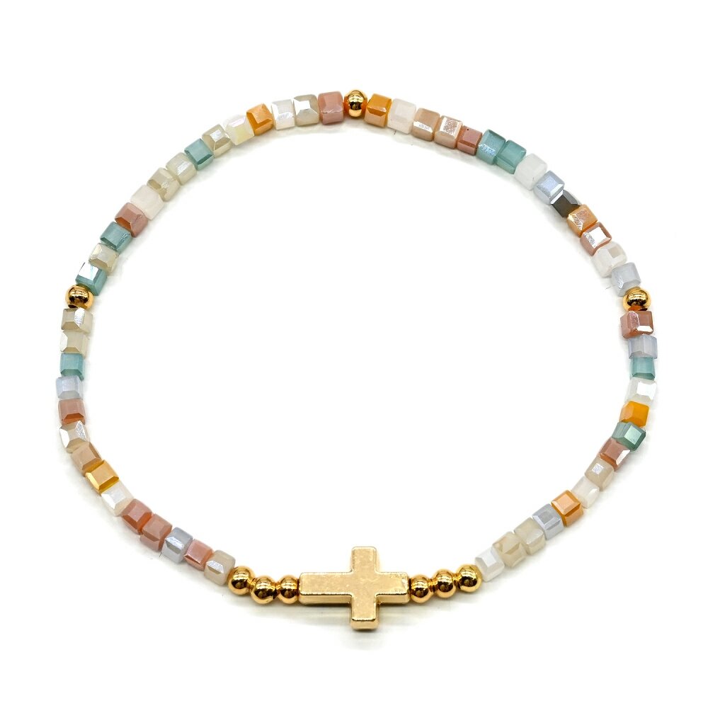 Эластичный браслет Радуга Камня, циркон