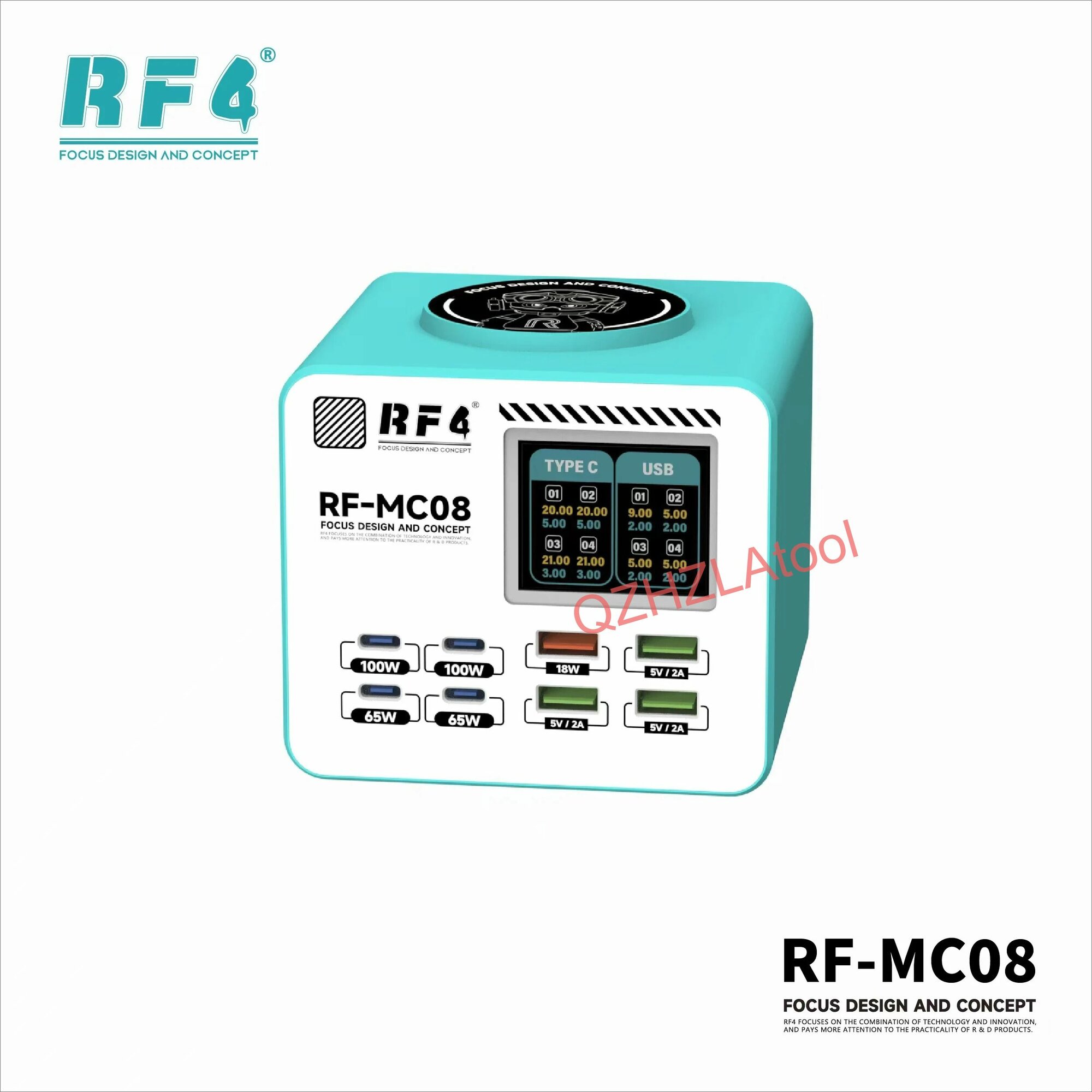 RF-MC08 Интеллектуальное Многопортовое Быстрое Зарядное Устройство Мощностью До 150 Вт