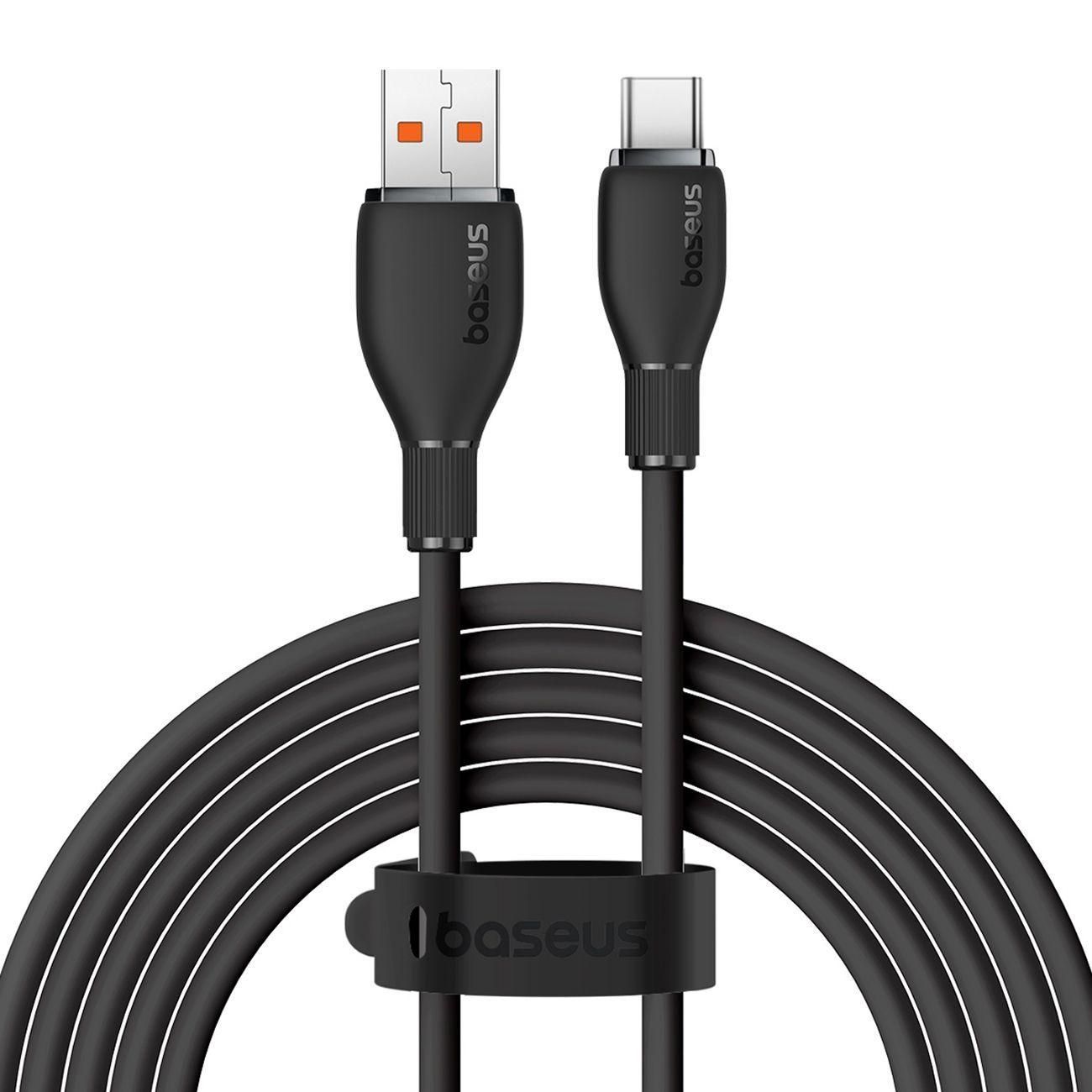Кабель Baseus Fast Charging USB to Type-C 100W 2m черный