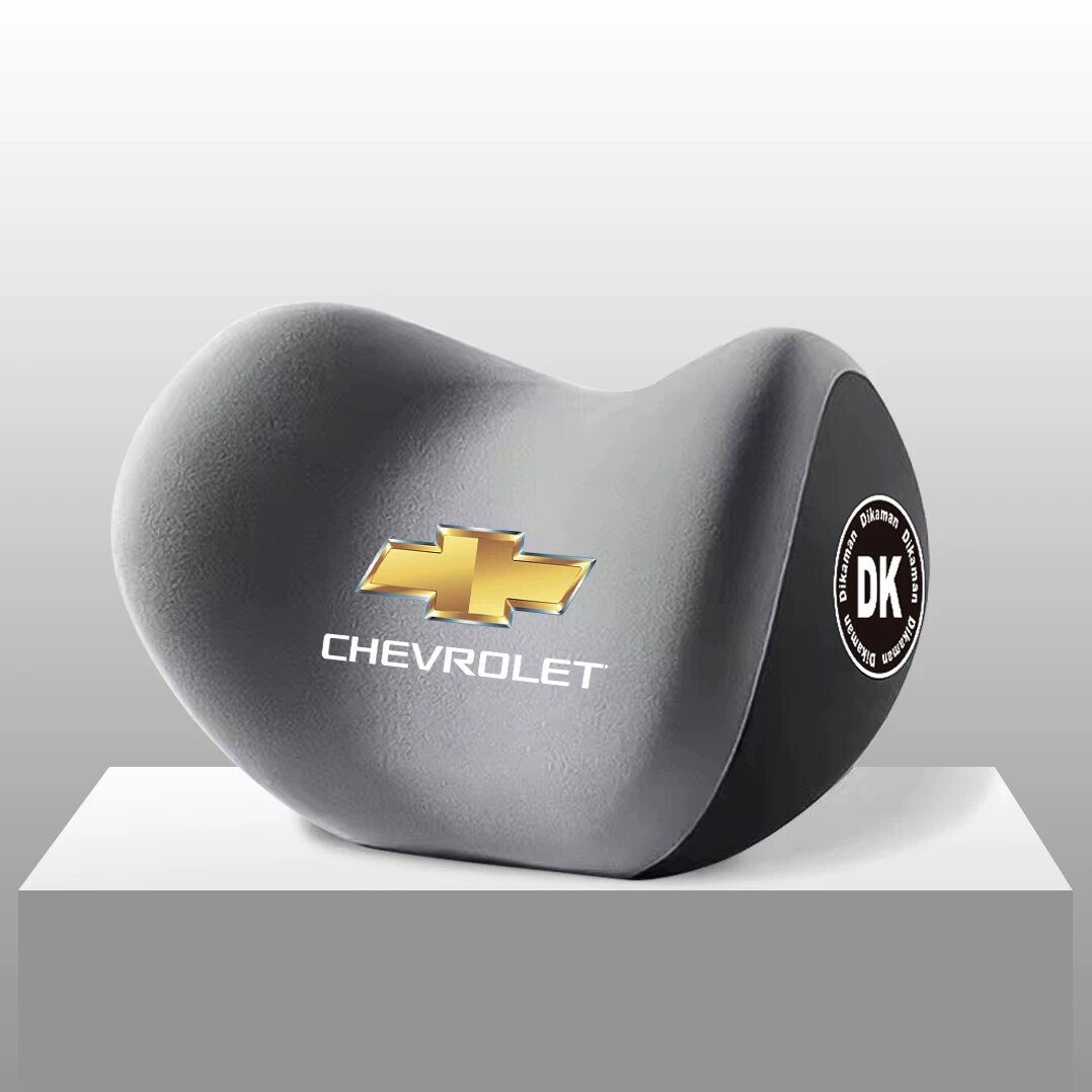 Совместимая с Chevrolet автомобильная подушка для шеи, серая, комфорт пены памяти для переднего сиденья, 1 шт