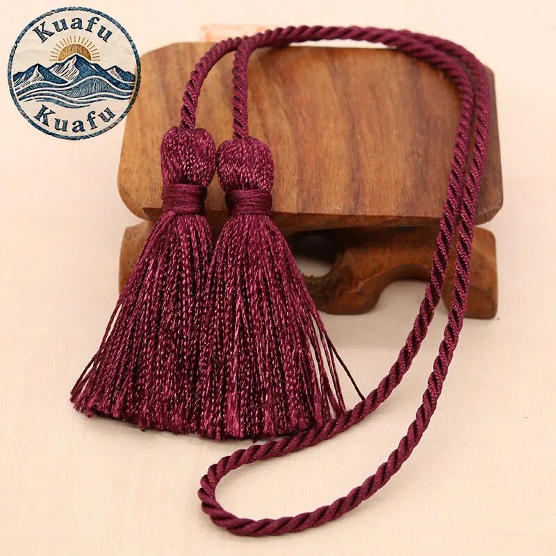 5 шт. 54 см полиэстеровые шнурки с кисточками Фиолетовый, Wine red
