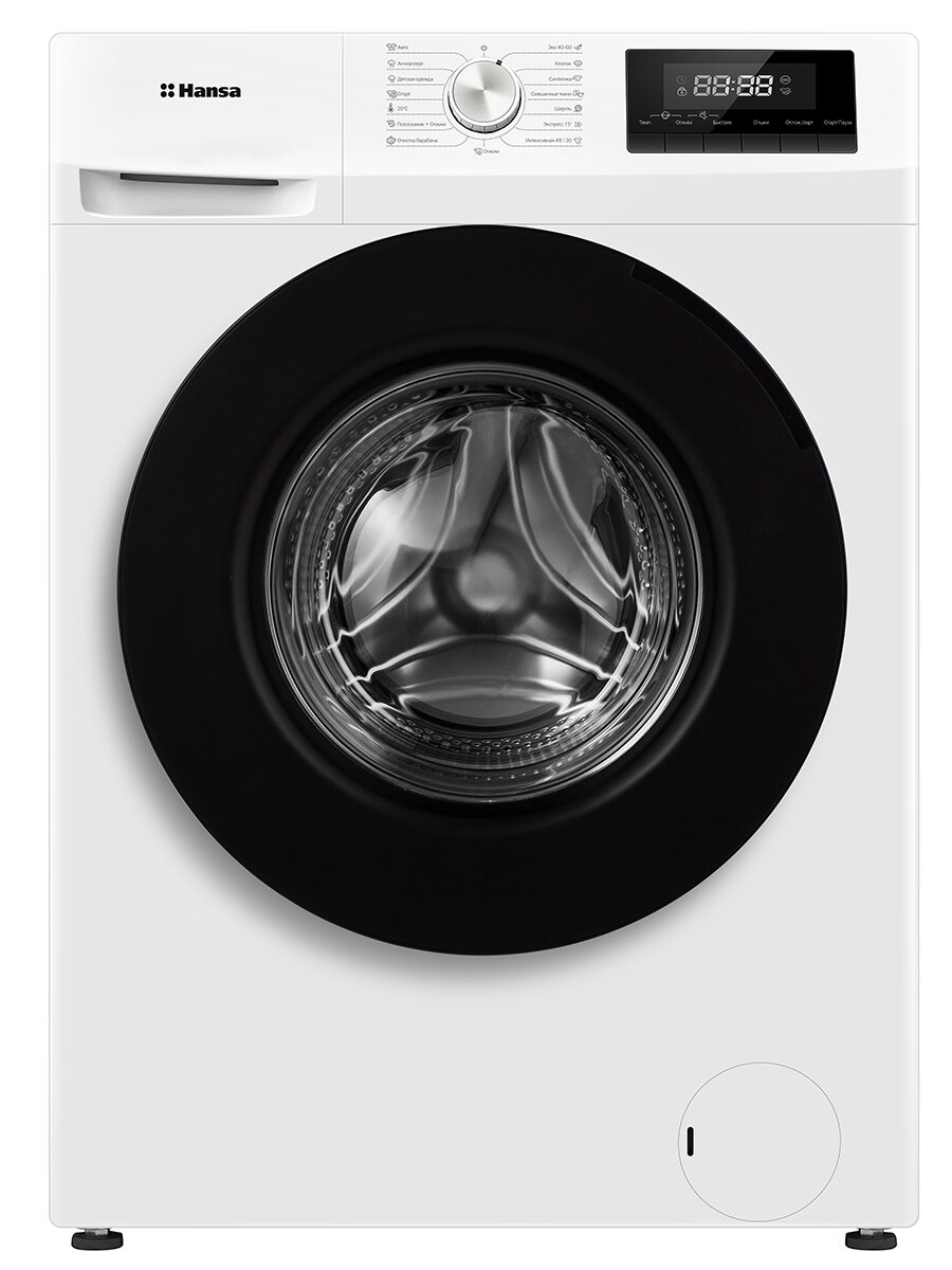 Стиральная машина Hansa WHP714DW, 7 кг, 15 программ, 1400 об/мин, инверторный мотор, стирка с паром, белый