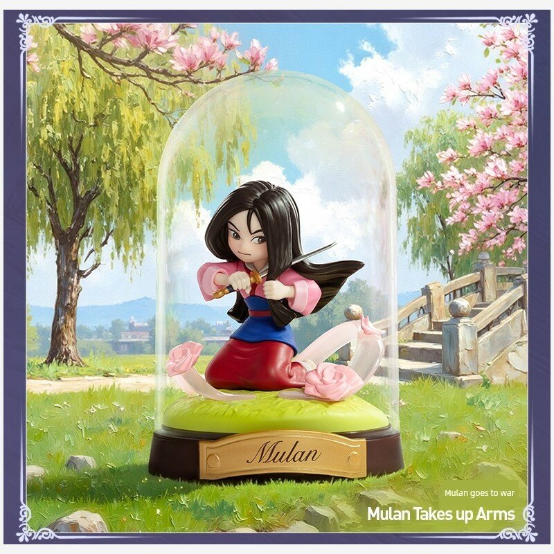 POPMART Disney Принцесса Имянне Мир Blind Box Фигурка Мулан путешествие Открытая коробка Неразорванная