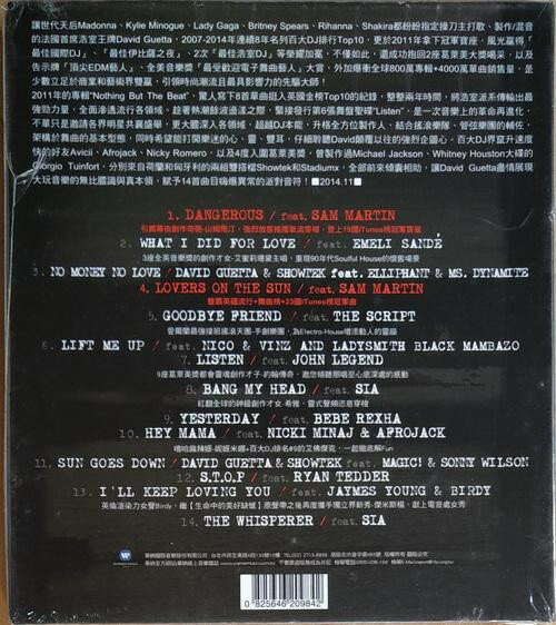Музыкальный диск David Guetta Listen, CD, 2014, Electronic, Pop, Electro House, Dance-pop, Euro House — фото 1