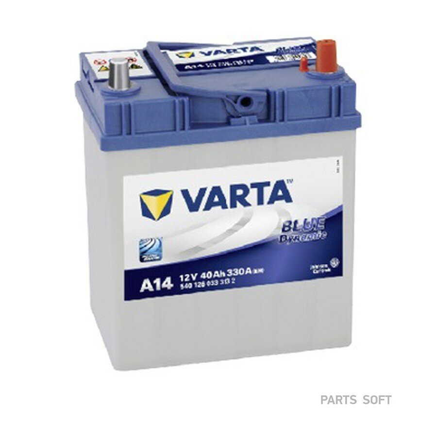 Аккумуляторная батарея Blue Dynamic [12V 40Ah 330A B00] от официального дистрибьютора, VARTA, артикул 540126033