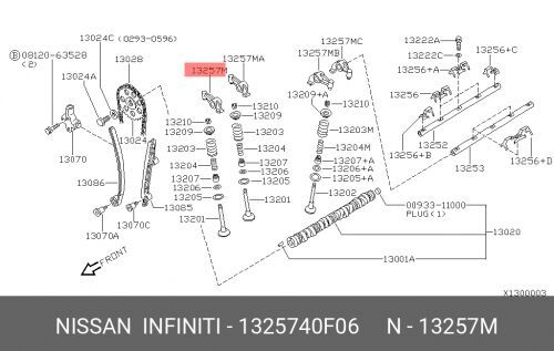 Клапана Коромысло Org (NISSAN 1325740F06)