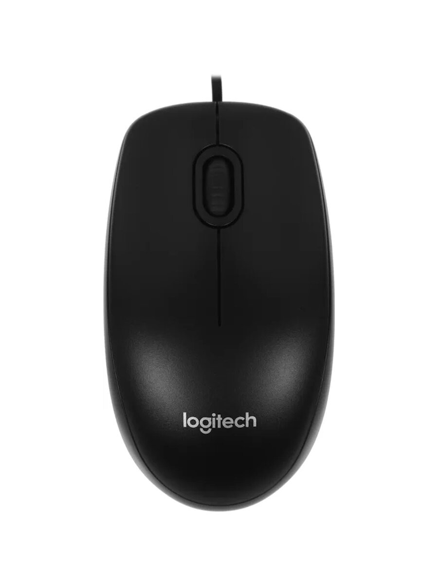 Мышь компьютерная Logitech Mouse M100 Black USB проводная, 1000 dpi