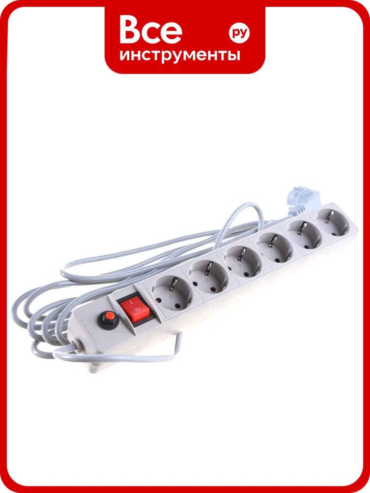 Сетевой фильтр ПВС 3*0,75 серый 5м UNIVersal 967U-5005