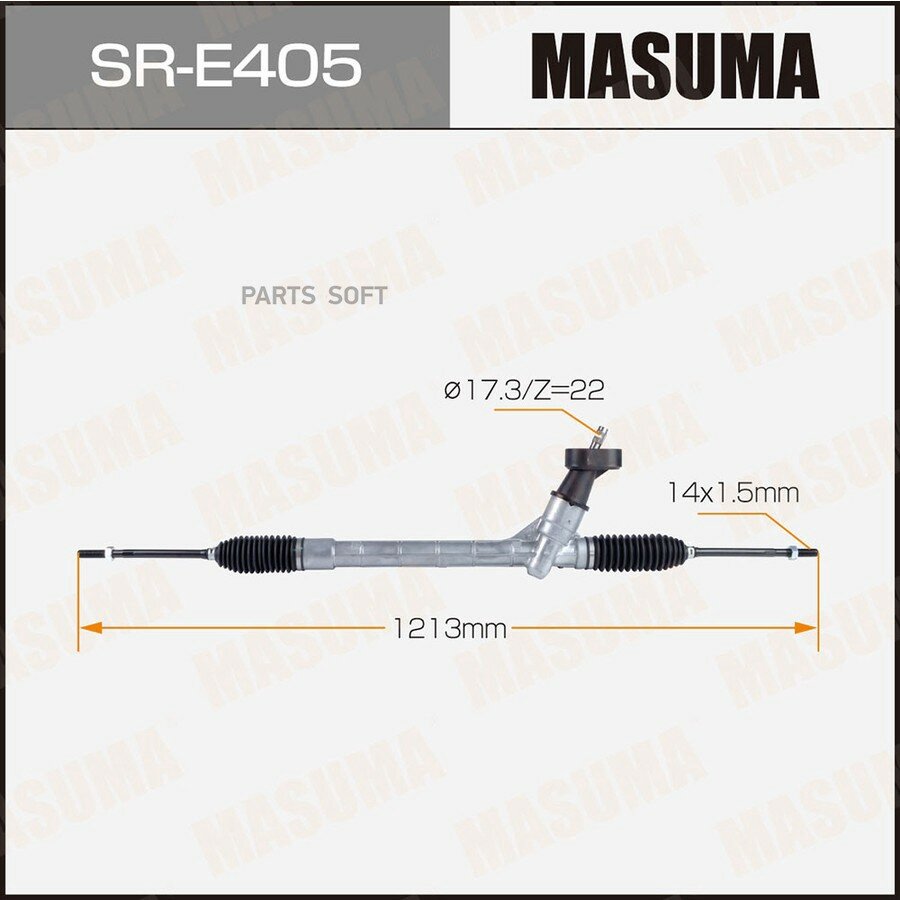Рейка рулевая VAG Polo Sedan RUS 10- Masuma MASUMA SRE405 | цена за 1 шт